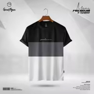 GoodMan Tshirt for Men Summer Cotton Fabric Premium Quality Short Sleeve Style Available in Black Color
